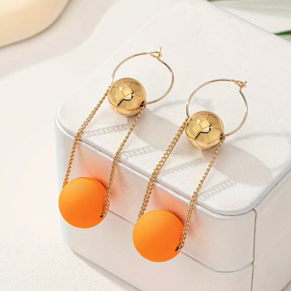 Elegant & Sexy Acrylic Dangle Earrings - Stainless Steel Posts